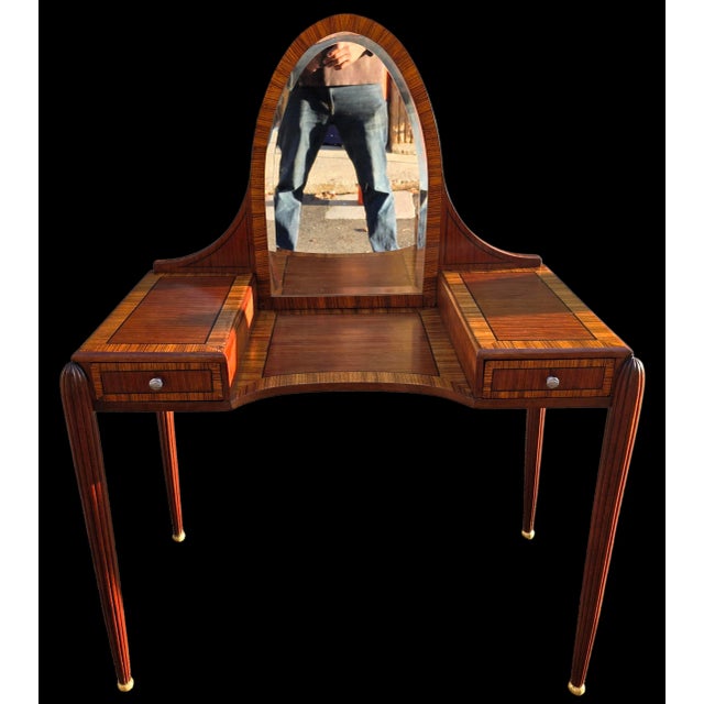 Art Deco Antique Art Deco Vanity in the Manner of Émile-Jacques Ruhlmann For Sale - Image 3 of 14