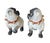 English Pair of Large English Porcelain Pug Dog Figures, Early 20th Century For Sale - Image 3 of 9