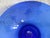 This is a Gorgeous! Antique Cobalt Blue Hand Blown Bowl that is Deeply Etched with Grapes and Grape Leaves and a Border of...