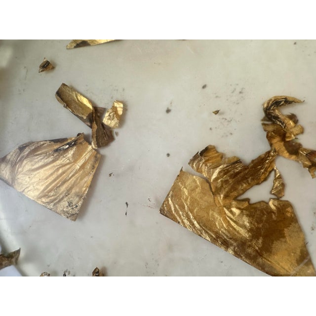Vintage Resin and Suspended Gold Leaf Tray by Martha Sturdy For Sale - Image 4 of 4