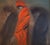 Red 1980s Victoria Mortesinos Large Oil Painting - Signed For Sale - Image 8 of 15