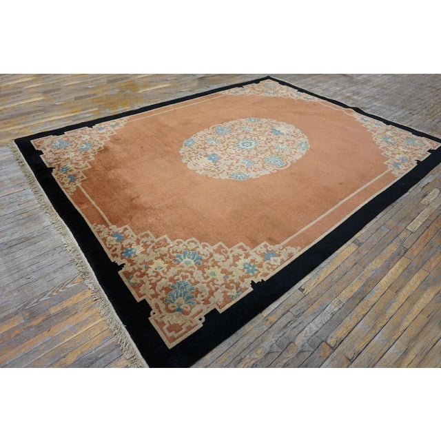 Early 20th Century Chinese Peking Carpet ( 9' x 11'8'' - 275 x 355 ) For Sale - Image 4 of 12