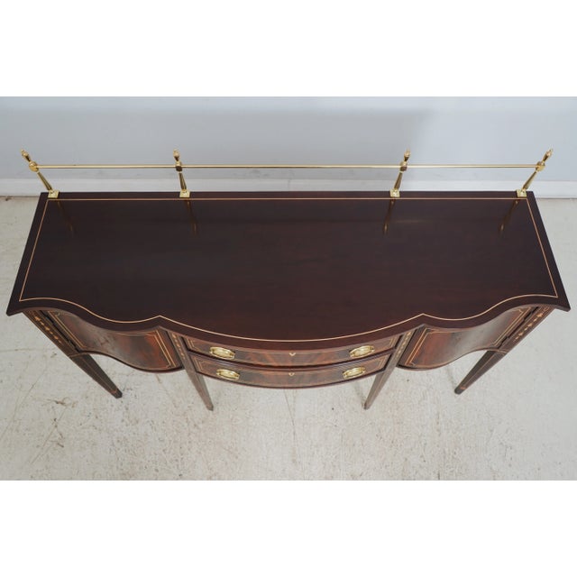 1990s Stickley Federal Style Mahogany Sideboard For Sale - Image 5 of 12