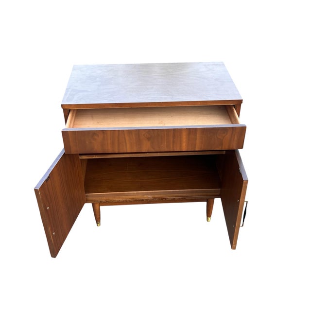 Mid 20th Century Walnut Cabinet Laminate Top For Sale - Image 4 of 17