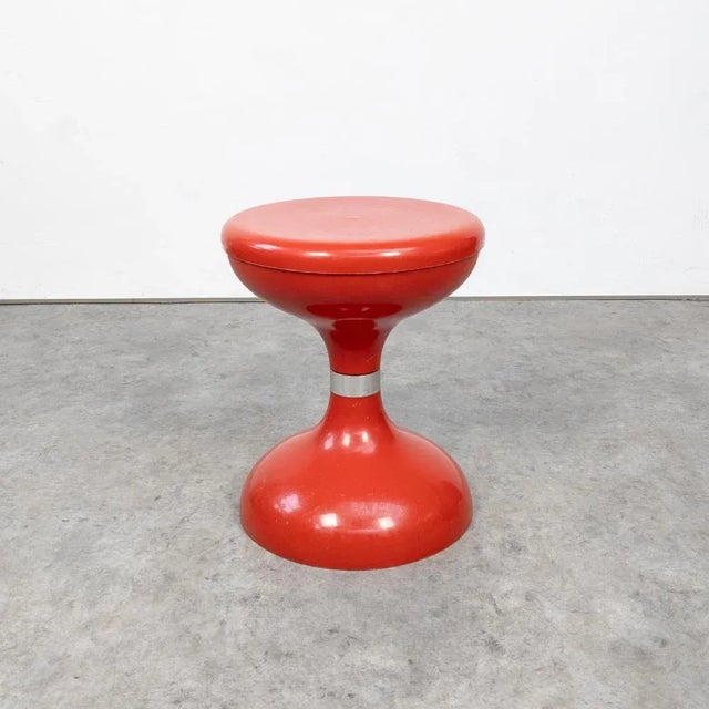 Plastic Italian Space Age Plastic Stool, 1970s For Sale - Image 7 of 10