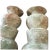 1990s Monumental Vintage Terracotta Candlesticks Raised Rose Relief 15 Inch Pair For Sale - Image 5 of 15