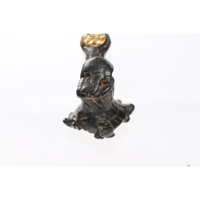 Black A Bronze Roman Artifact as Unique Pendant For Sale - Image 8 of 11