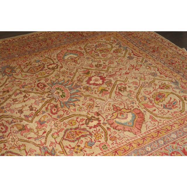 Large Antique Mahal Rug - 8'4" x 16'3" For Sale - Image 10 of 14