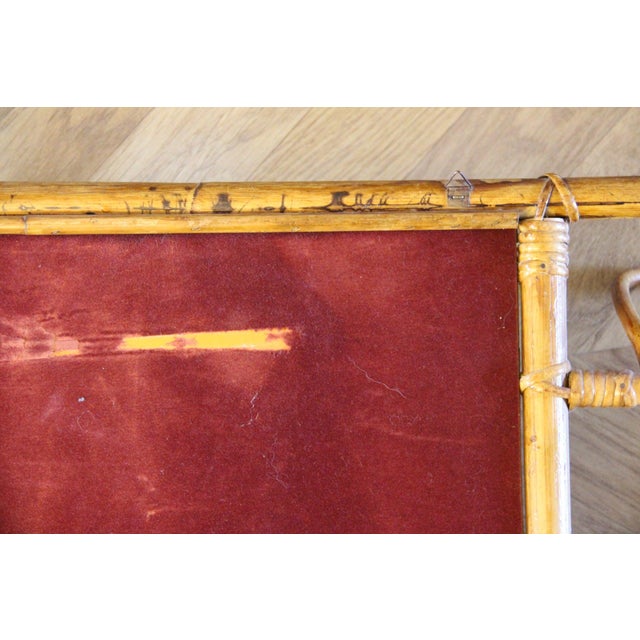 Coat Rack and Wall Mirror in Rattan and Bamboo, 1960s For Sale - Image 13 of 17