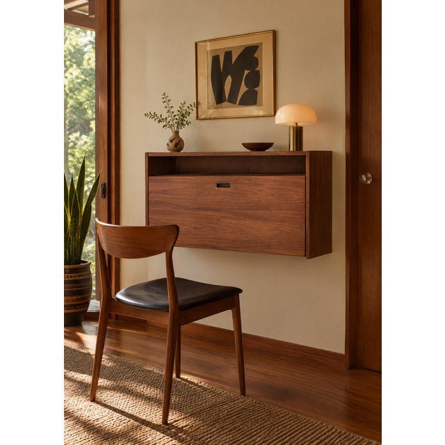 Mid-Century Danish Teak Drop-Down Secretary Desk For Sale - Image 17 of 17