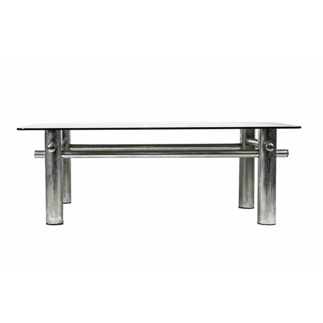 Chrome Coffee Table, Italy, Mid-20th Century For Sale - Image 3 of 6