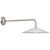 Amber Lewis for Visual Comfort Signature Ponce 9" Articulating Sconce in Polished Nickel with Milk White Glass Shade For Sale