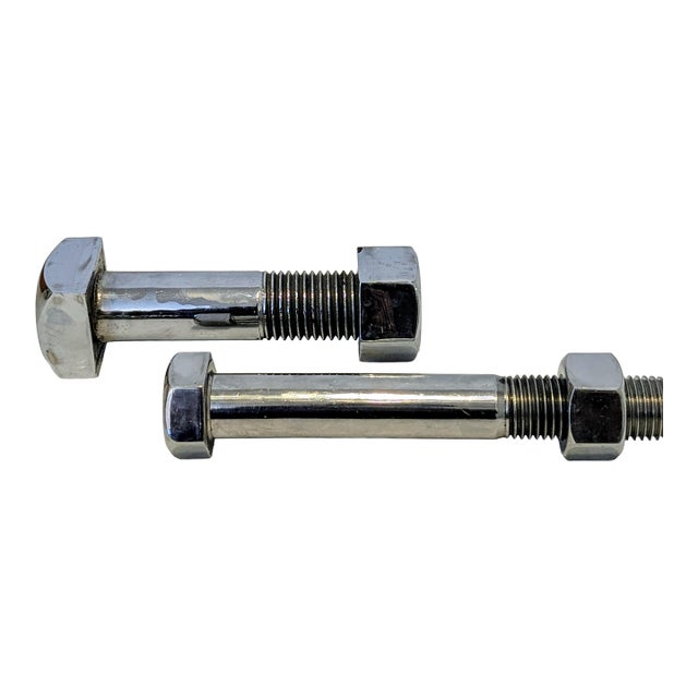Industrial Nut and Bolt Bookends For Sale