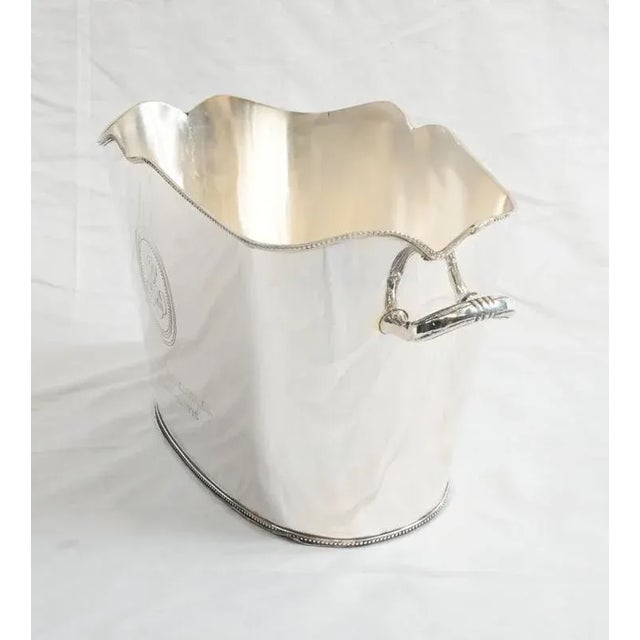 Silver Plated Champagne Bucket For Sale - Image 4 of 7