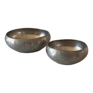 Vintage Skurdal Pewter Bowls From Norway - Set of 2 For Sale