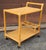 Wood Late 20th Century Rattan and Cane Rolling Bar Cart For Sale - Image 7 of 10