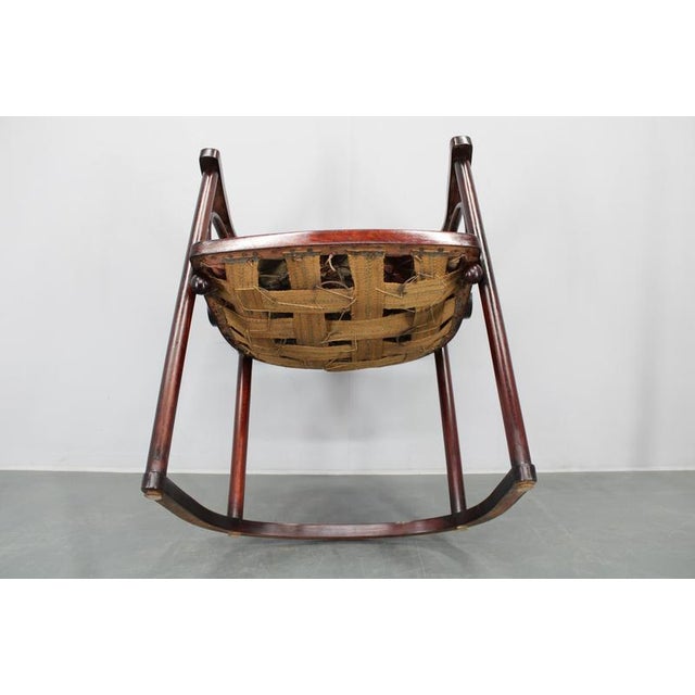 Art Nouveau Fledermaus Sofa and Armchair attributed to Josef Hoffmann for Fischel, 1890s, Set of 2 For Sale - Image 17 of 18