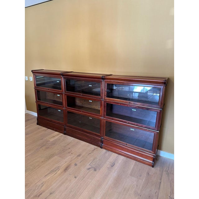 Modular Bookcase from Globe Wernicke, 1890s, Set of 9 For Sale - Image 14 of 14