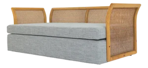 Vienna Straw and Ash Sofa, 1960s