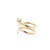 Modern 18k Yellow Gold Marquise Diamond Snake Swirl Ring, Size 6.75 For Sale - Image 3 of 5
