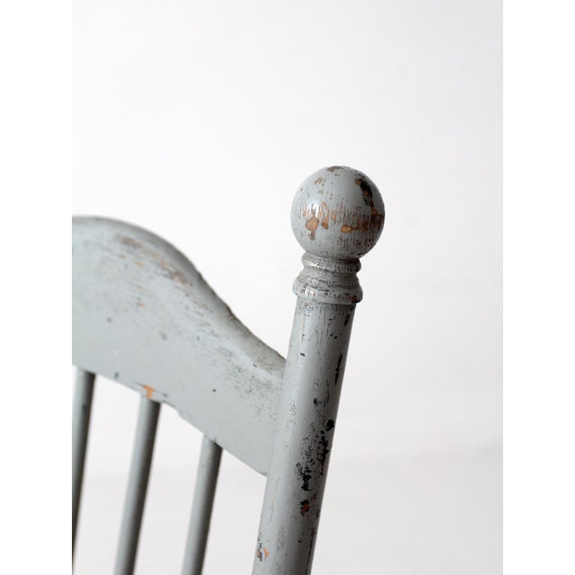 Antique Victorian Painted Spindle Back Chair For Sale - Image 10 of 16