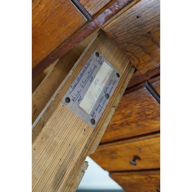 Antique French Early 20th Century Oak Apothecary Cabinet For Sale - Image 18 of 18