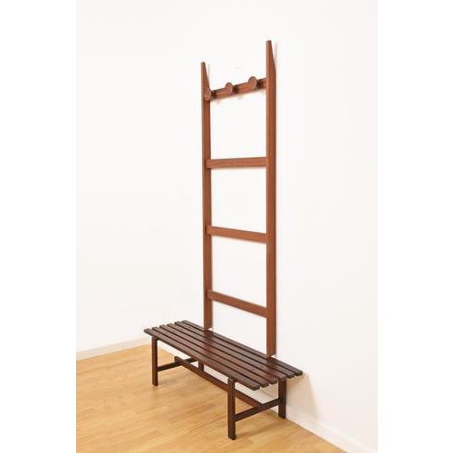 Mid-Century Modern Danish Teak Wall-Mounted Coat Racks, 1960s For Sale - Image 4 of 15