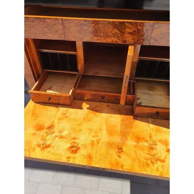 Early 19th Century Biedermeier Secretary in Birch, 1815 For Sale - Image 5 of 18