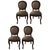 Postmodern Chairs in Walnut and Linen, Italy, 1990s, Set of 4 For Sale - Image 18 of 18
