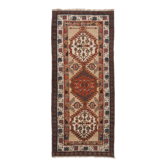 Antique Handmade Persian Runner Rug For Sale