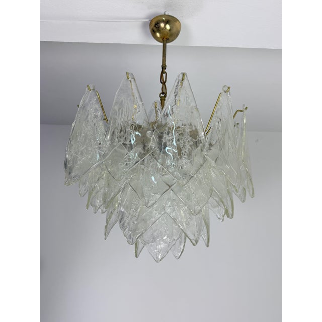 Vintage Seven-Light Murano Glass Pendant Light from La Murrina, 1970s For Sale - Image 3 of 16