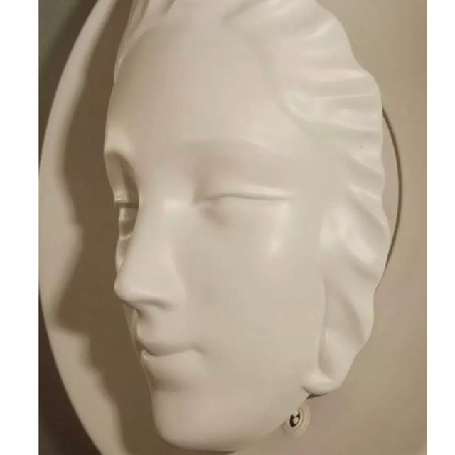 Art Deco 1930’s Art Deco White Face Wall Sconce For Sale - Image 3 of 6