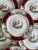 1940s Myott Chelsea Bird Dinner Plates Made in England Burgundy Transferware - Set of Eleven (11) 9 Inch For Sale - Image 9 of 12