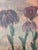 Plastic 1970s Pair Abstract Modern Floral Small Paintings Framed For Sale - Image 7 of 7