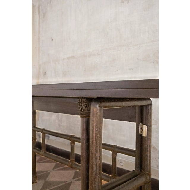 Rectangular Console Table by Lyda Levi for McGuire, 1970s For Sale - Image 6 of 8