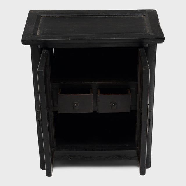 Chinese Lacquered Locking Cabinet, C. 1850 For Sale - Image 4 of 5