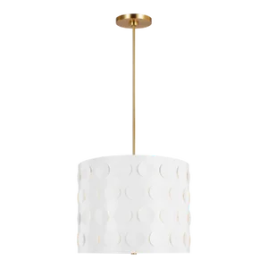 Kate Spade by Visual Comfort Studio Dottie Pendant, Burnished Brass, Large