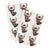 What the buck?! A dashing deer in a Santa hat is what! Set of two handmade towels are created in Mommani private label 55%...