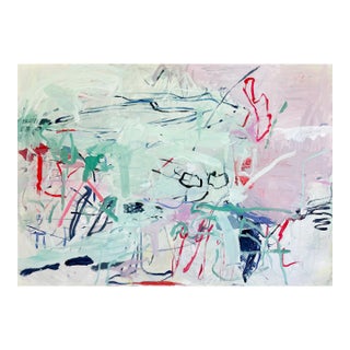 Contemporary Abstract Acrylic and Oil on Canvas "Cobra" by Macha Poynder For Sale