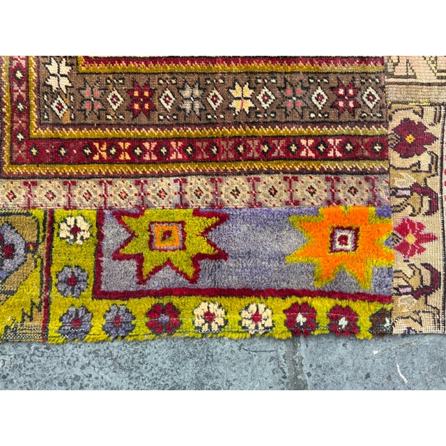Early 21st Century 5ft 9in × 7ft 7in Turkish Patchwork Area Rug For Sale - Image 5 of 12