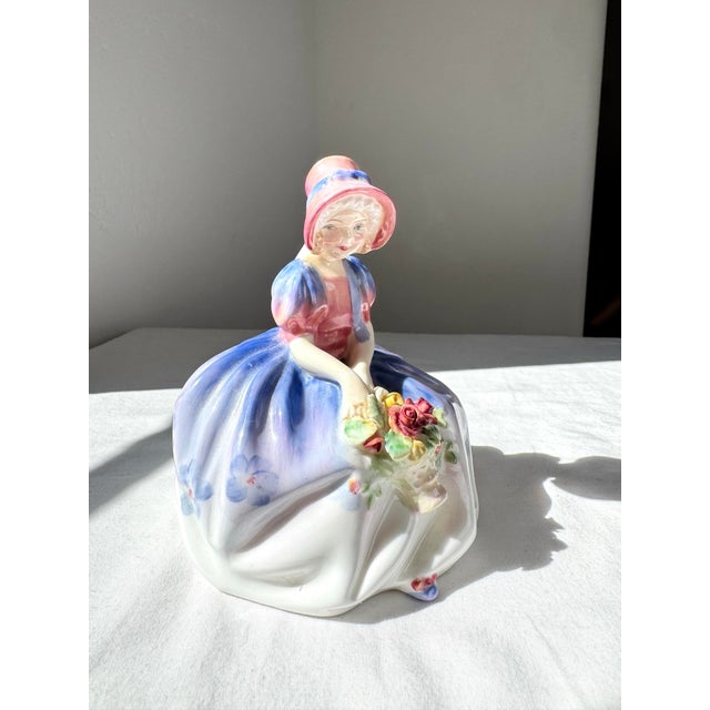 Antique Royal Doulton Figurine ~ “Monica” ~ Hn 1467 For Sale In Dallas - Image 6 of 12