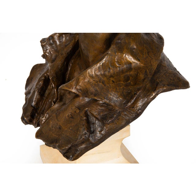 American Bronze Sculpture Bust Percy Shelley (1912) by William Partridge For Sale - Image 18 of 18
