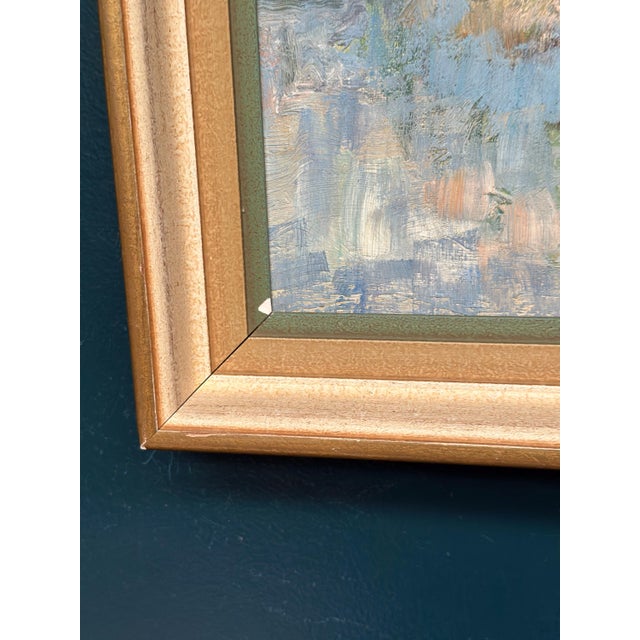 Arvidsson, Waterfront Cityscape, 1950s, Oil Painting on Panel, Framed For Sale - Image 8 of 15