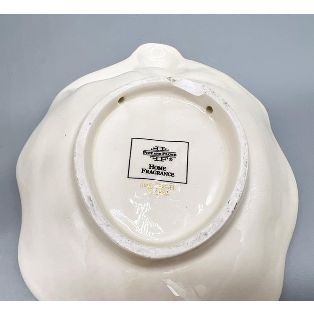 Vintage Fitz & Floyd Oceana Seashell Ceramic Tissue Box Cover & Soap Dish – Coastal / Palm Beach For Sale - Image 13 of 16
