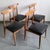 Vintage Scandinavian Chairs in Beech and Black Skai, 1960s, Set of 4 For Sale - Image 17 of 17