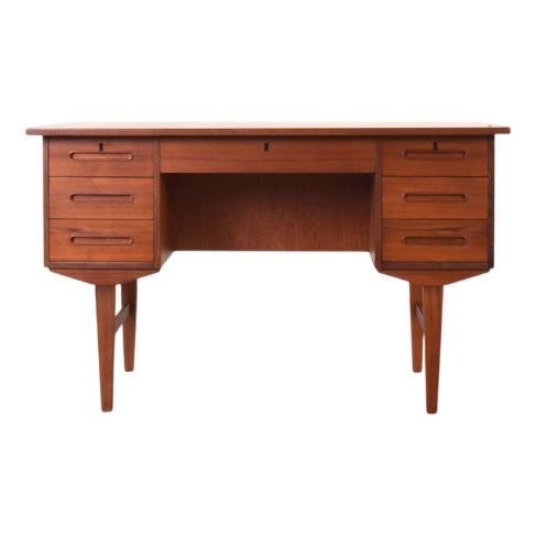 Mid-Century Danish Teak Executive Desk, 1960s For Sale