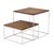 Early 21st Century Solid Stainless Steel Chrome Cube Nesting End Side Step Occasional Tables Set For Sale - Image 5 of 10