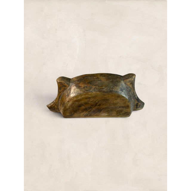 Antique English Hand-Hewn Oak Dough Bowl Trencher For Sale - Image 9 of 11