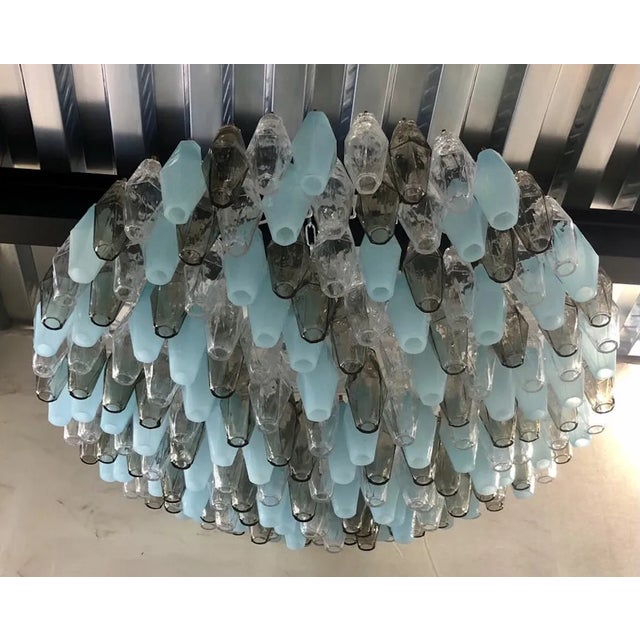 Vintage Round Polychrome Chandelier, 2000 For Sale - Image 9 of 10