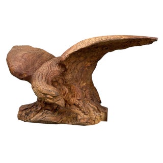 Decorative Eagle Wood Carving, Japan, 1970s For Sale